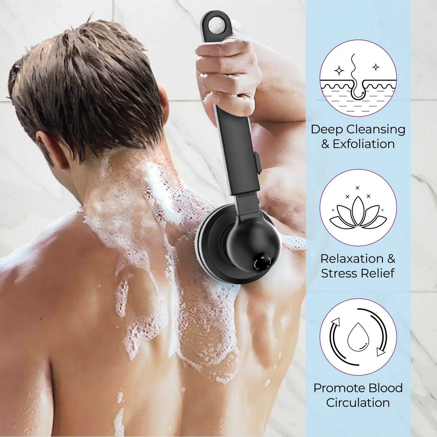 PureSkin Shower Scrubber